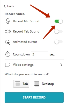 Check if the mic feature is active in settings