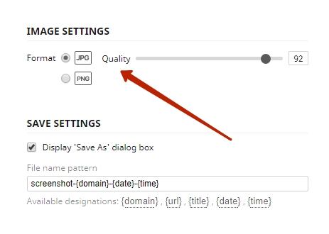 Check if you've changed screenshot quality in settings.
